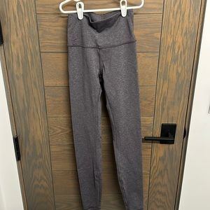 LULULEMON GREY HIGH WAISTED LEGGINGS